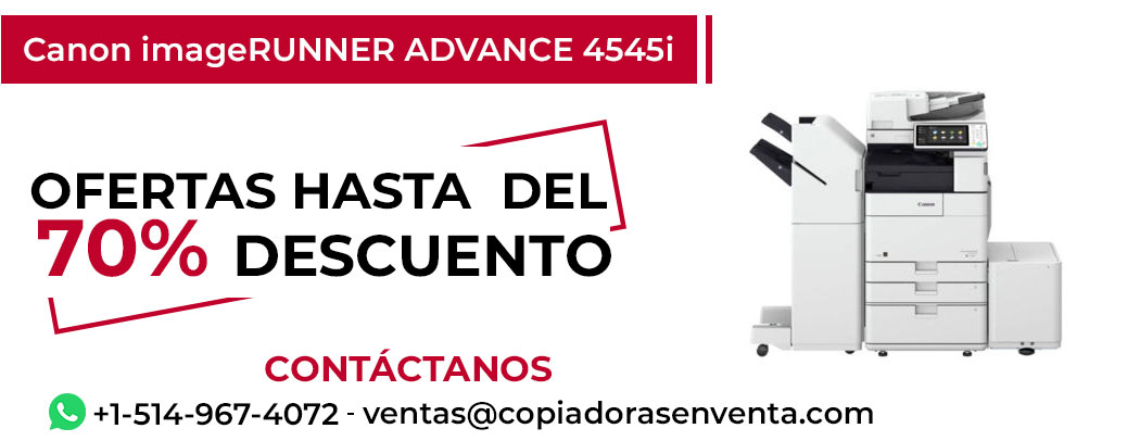 Fotocopiadora Canon imageRUNNER ADVANCE 4545i en Venta - Exportación disponible