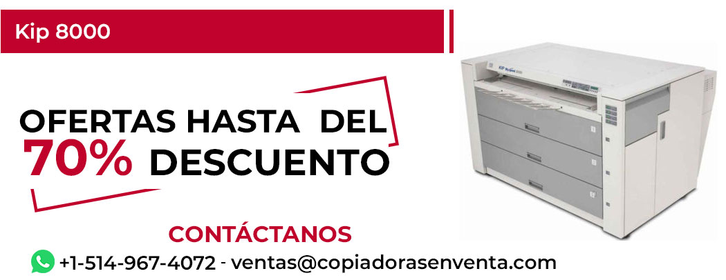 Fotocopiadora Kip 8000 en Venta - Exportación disponible