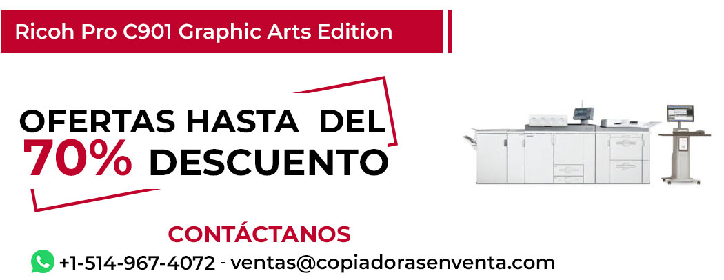 Fotocopiadora Ricoh Pro C901 Graphic Arts Edition en Venta - Exportación disponible