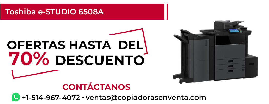 Fotocopiadora Toshiba e-STUDIO 6508A en Venta - Exportación disponible