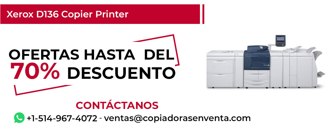 Fotocopiadora Xerox D136 Copier Printer en Venta - Exportación disponible