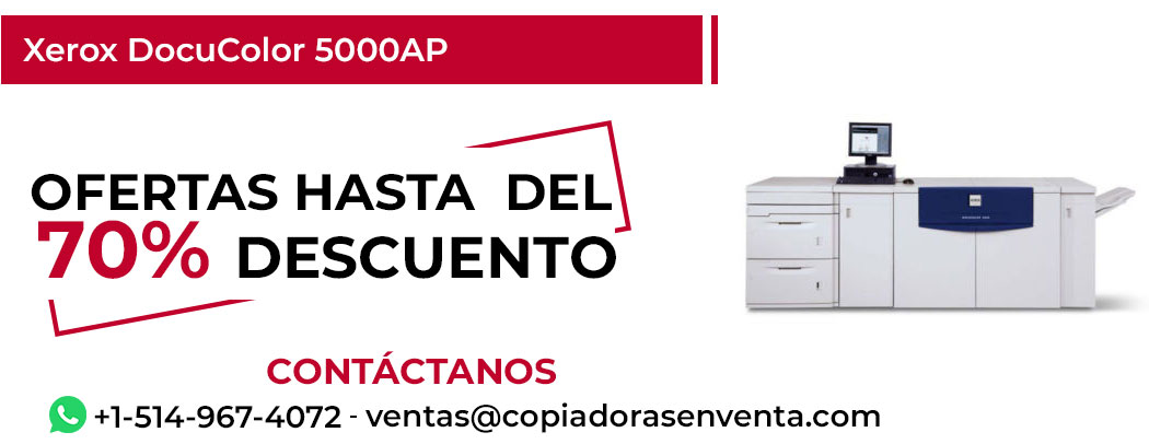 Fotocopiadora Xerox DocuColor 5000AP en Venta - Exportación disponible