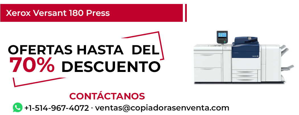 Fotocopiadora Xerox Versant 180 Press en Venta - Exportación disponible