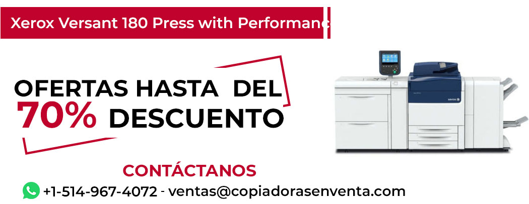 Fotocopiadora Xerox Versant 180 Press with Performance Package en Venta - Exportación disponible