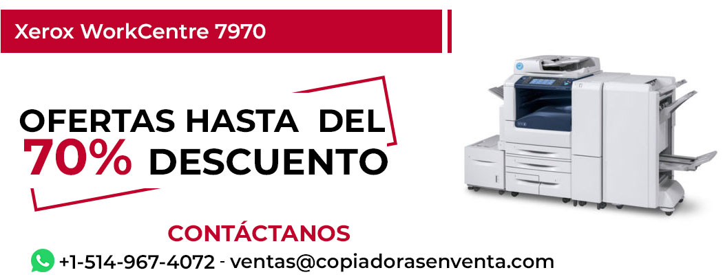 Fotocopiadora Xerox WorkCentre 7970 en Venta - Exportación disponible