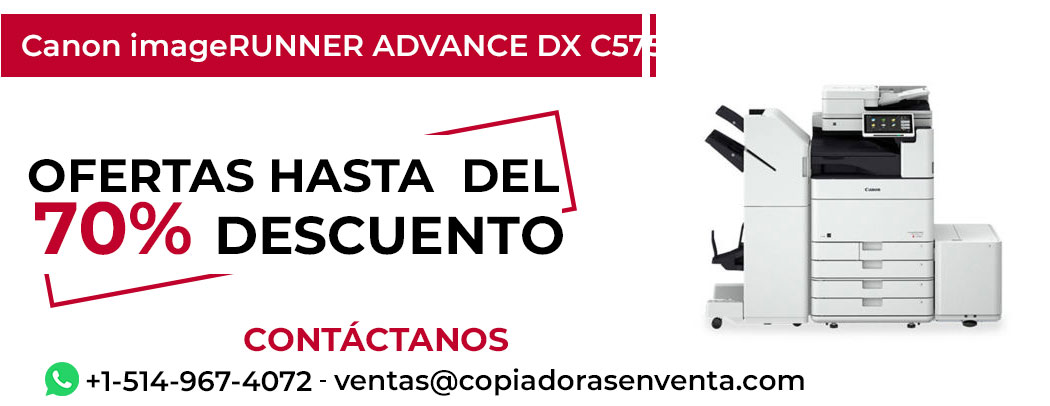 Fotocopiadora Canon imageRUNNER ADVANCE DX C5750i en Venta - Exportación disponible