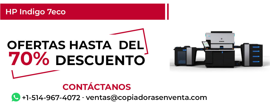 Fotocopiadora HP Indigo 7eco en Venta - Exportación disponible