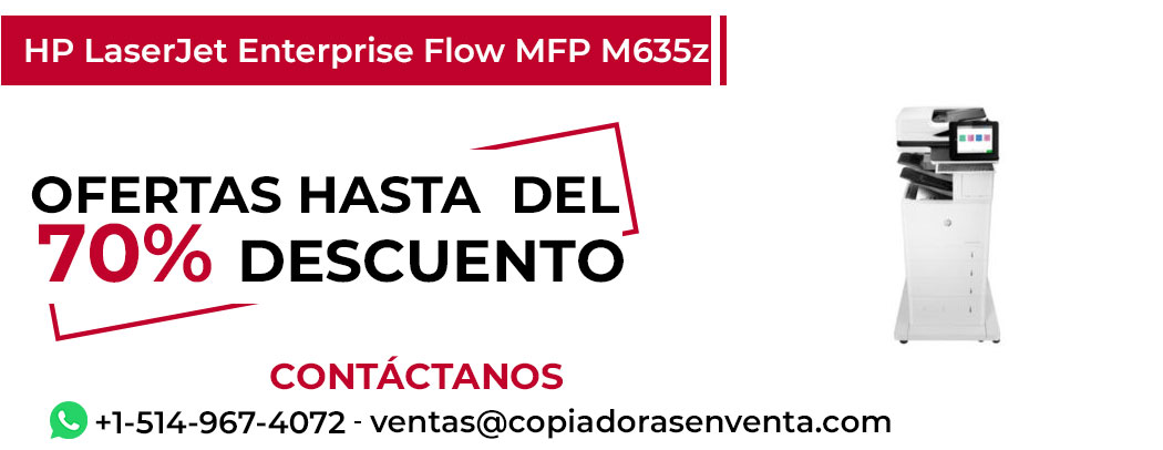 Fotocopiadora HP LaserJet Enterprise Flow MFP M635z en Venta - Exportación disponible