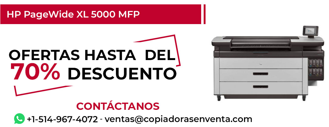 Fotocopiadora HP PageWide XL 5000 MFP en Venta - Exportación disponible