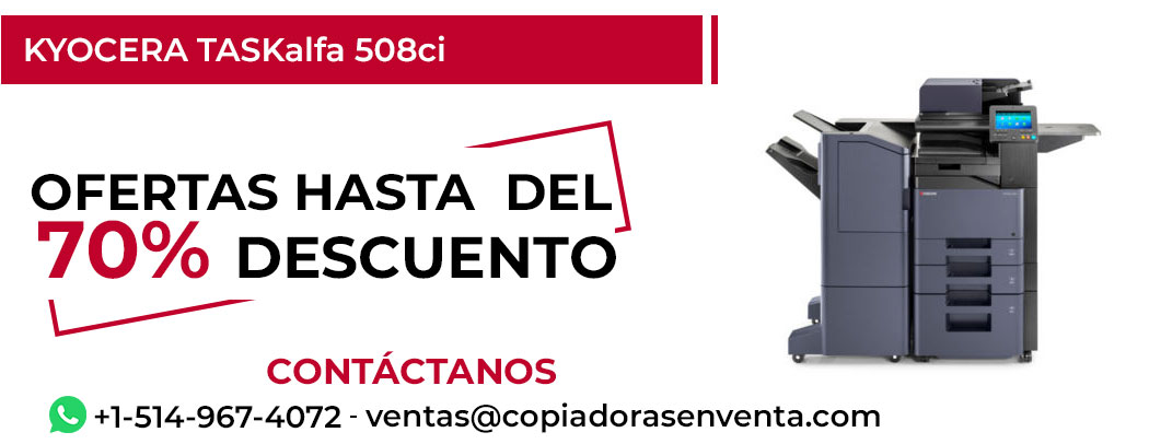 Fotocopiadora KYOCERA TASKalfa 508ci en Venta - Exportación disponible