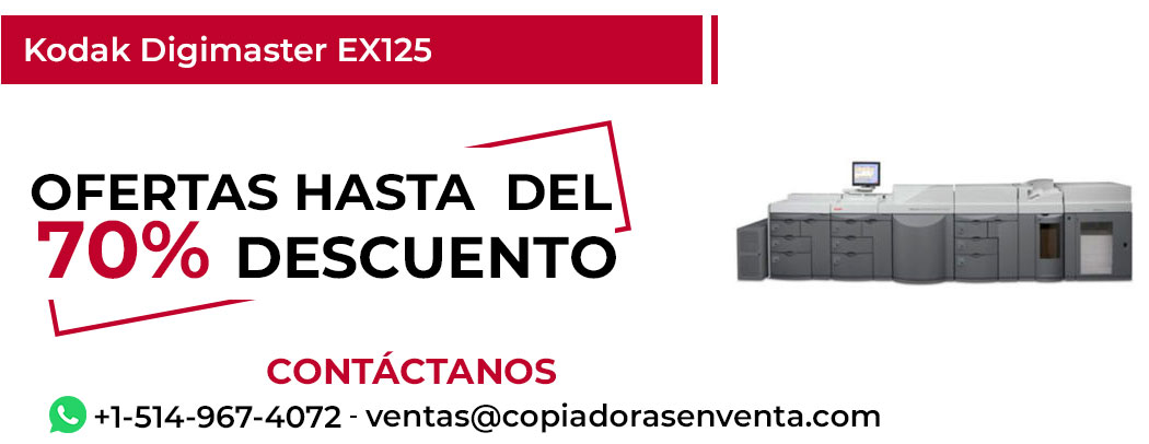 Fotocopiadora Kodak Digimaster EX125 en Venta - Exportación disponible