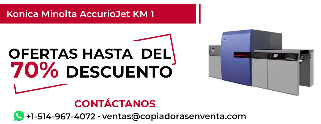 Fotocopiadora Konica Minolta AccurioJet KM-1 en Venta - Exportación disponible
