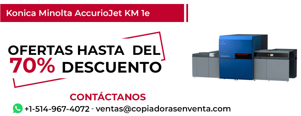 Fotocopiadora Konica Minolta AccurioJet KM-1e en Venta - Exportación disponible