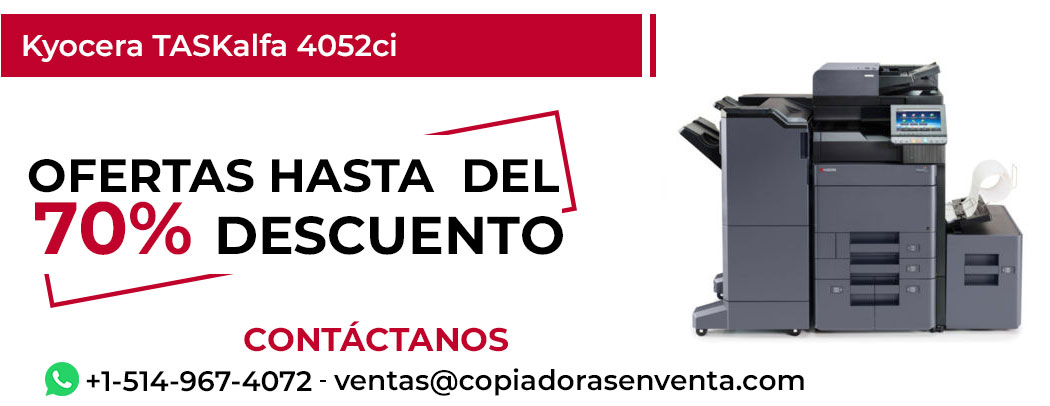 Fotocopiadora Kyocera TASKalfa 4052ci en Venta - Exportación disponible