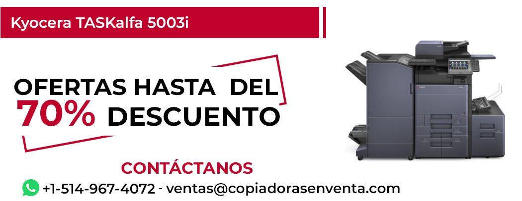Fotocopiadora Kyocera TASKalfa 5003i en Venta - Exportación disponible