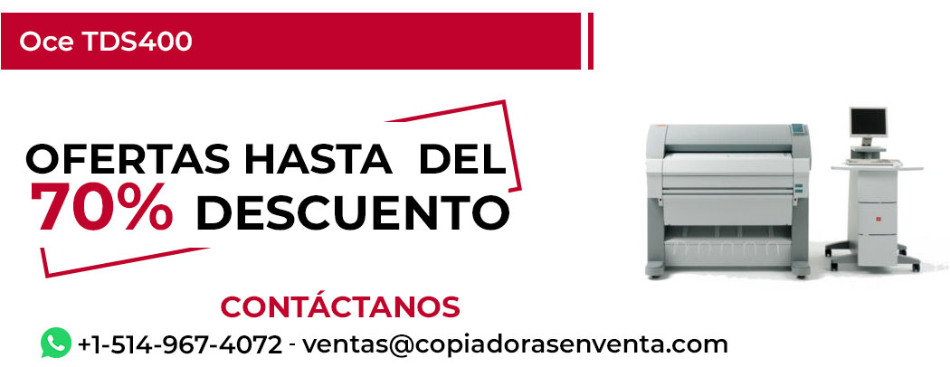 Fotocopiadora Oce TDS400 en Venta - Exportación disponible