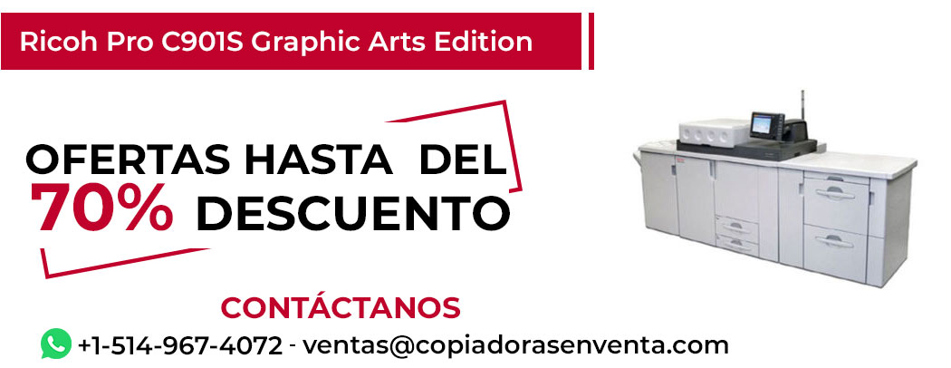 Fotocopiadora Ricoh Pro C901S Graphic Arts Edition en Venta - Exportación disponible