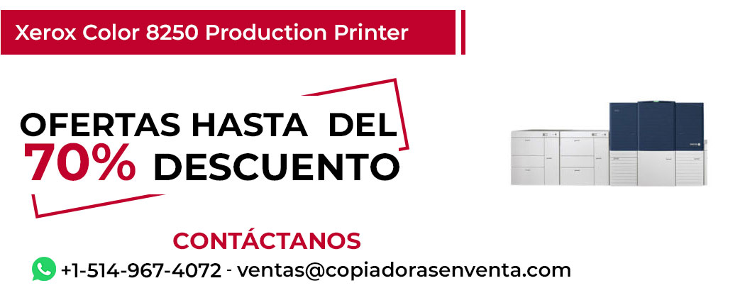 Fotocopiadora Xerox Color 8250 Production Printer en Venta - Exportación disponible