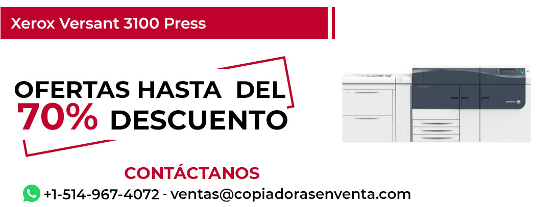 Fotocopiadora Xerox Versant 3100 Press en Venta - Exportación disponible