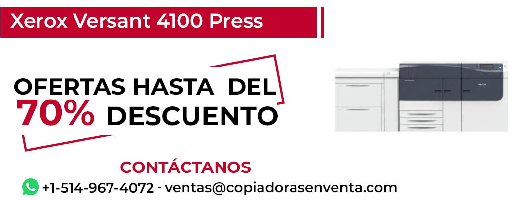 Fotocopiadora Xerox Versant 4100 Press en Venta - Exportación disponible