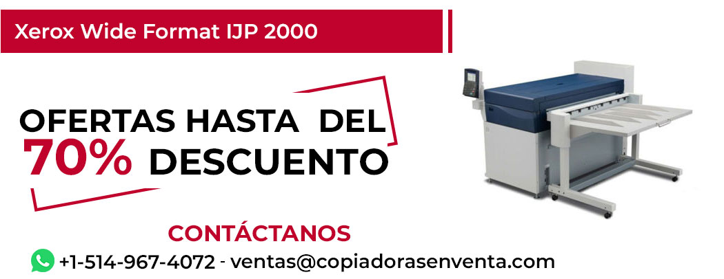 Fotocopiadora Xerox Wide Format IJP 2000 en Venta - Exportación disponible